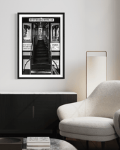 Load image into Gallery viewer, Wayne Ford Studio Photography Print DTLA Funicular Black & White