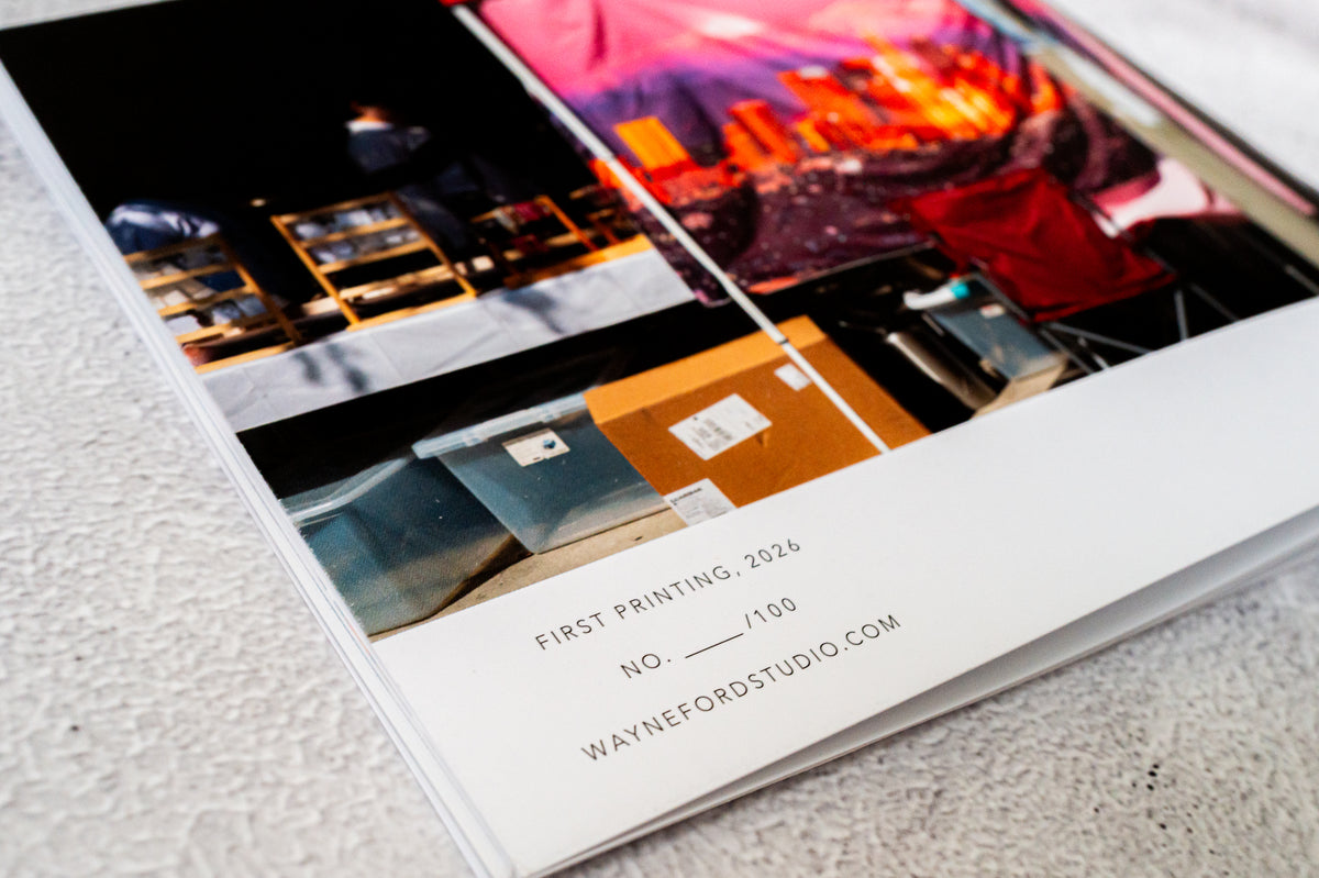 Cover of LA / Fragments No. 1 street photography zine, first printed in 2026, on a plain white background.